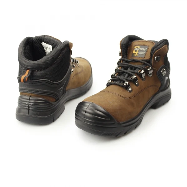 Mens Wide Fit Grafters M9508B 4E Safety Boots Dark Brown - Image 5