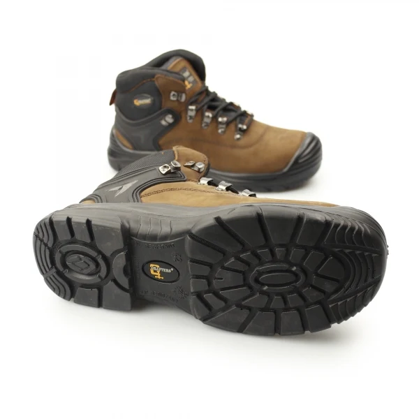 Mens Wide Fit Grafters M9508B 4E Safety Boots Dark Brown - Image 6