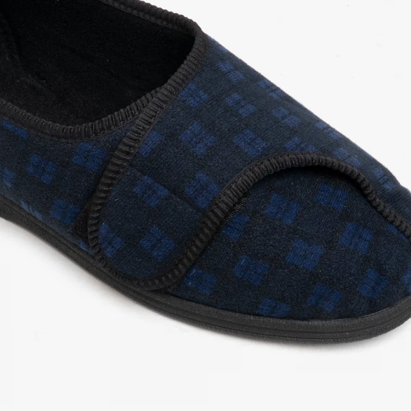 Mens Wide Fit Comfylux Georgie Slippers - Image 5