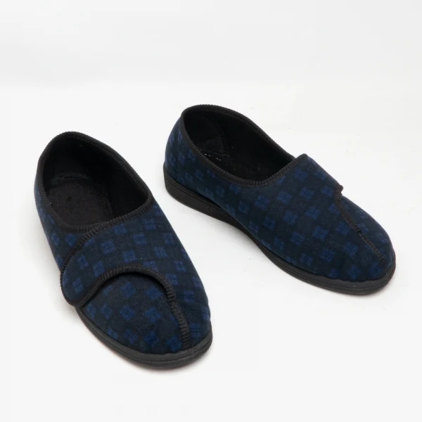 Mens Wide Fit Comfylux Georgie Slippers - Image 6