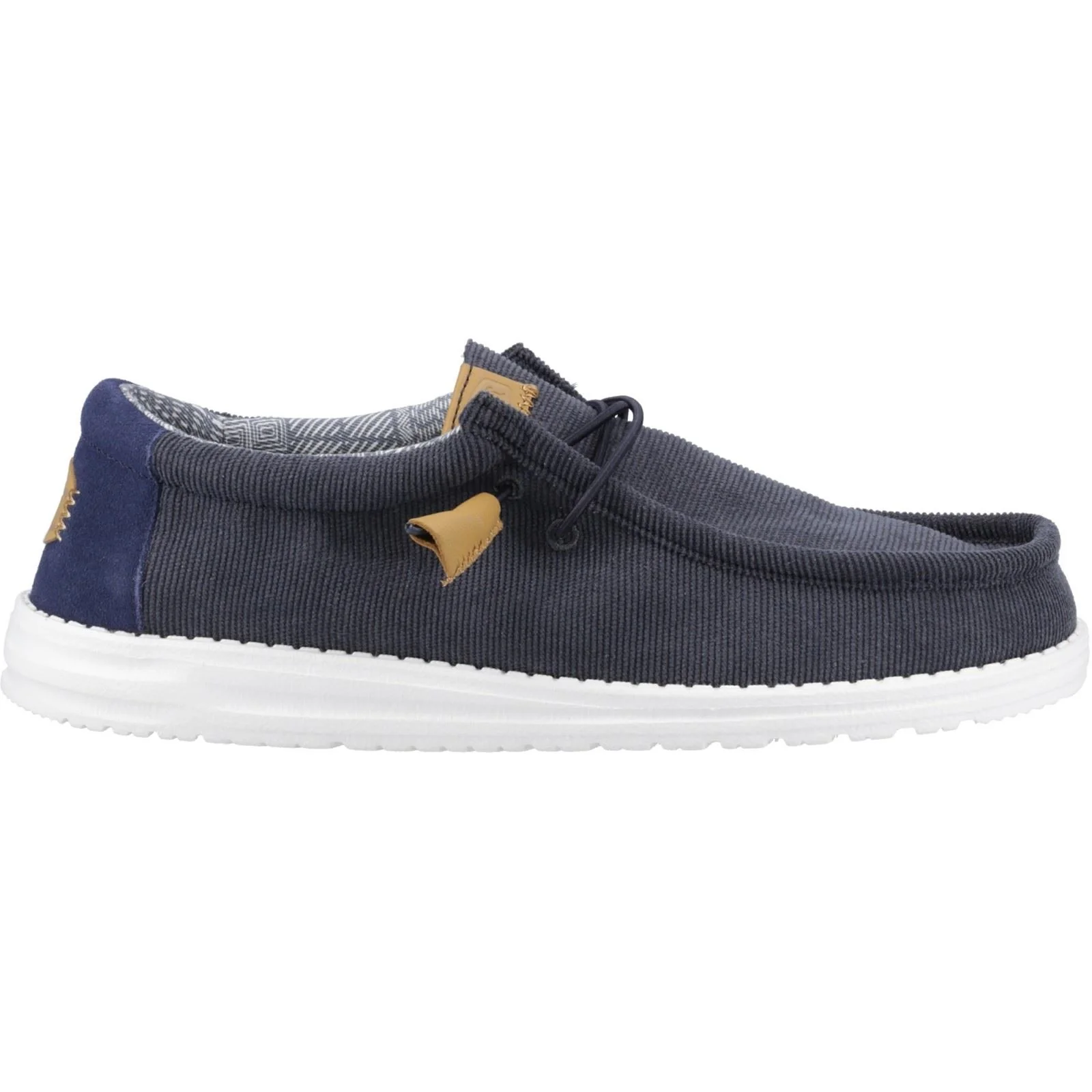 Men's Heydude 40163 Wally Corduroy Classic Slip On Shoes - Navy - Image 2
