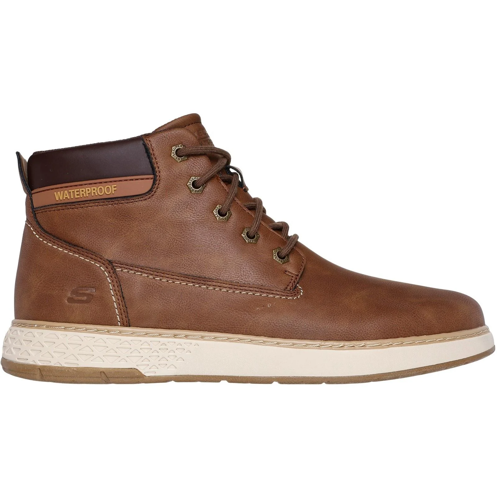 Men's Relaxed Fit Skechers 205235 Garlan Deno Waterproof Boots - Image 2