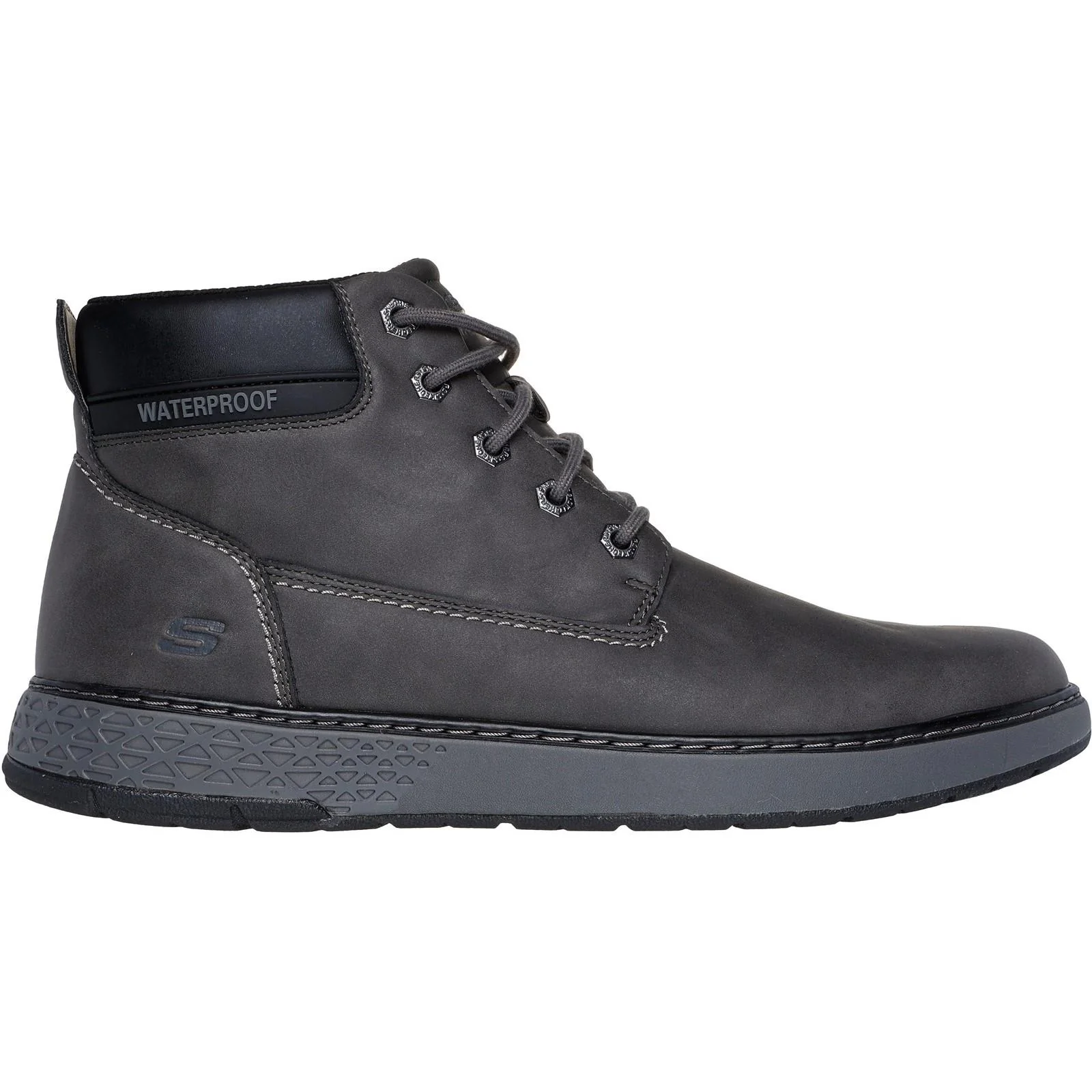 Men's Relaxed Fit Skechers 205235 Garlan Deno Waterproof Boots - Image 7