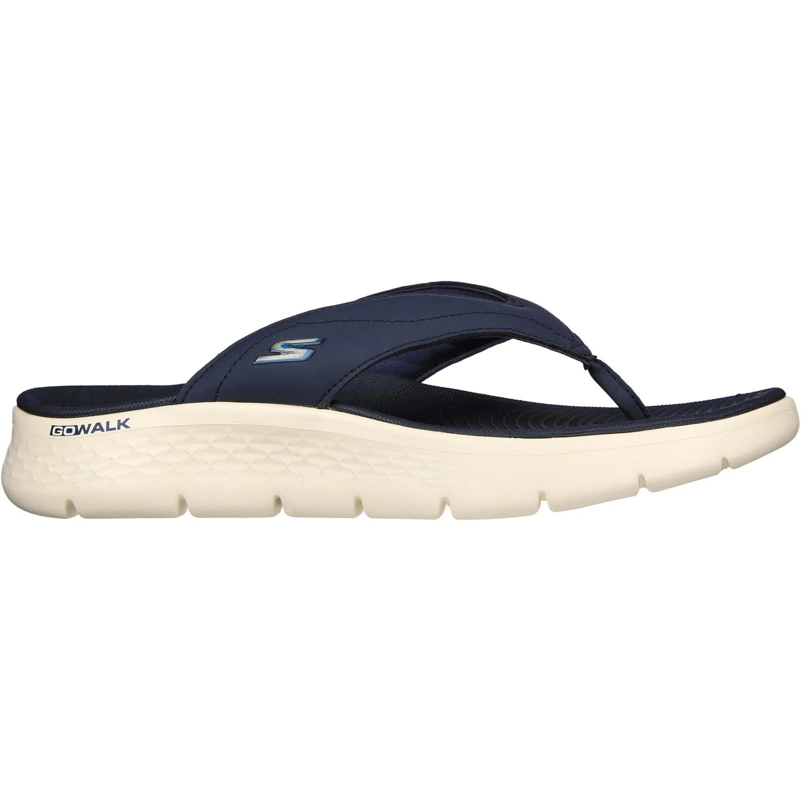 Men's Relaxed Fit Skechers 229202 Go Walk Flex Vallejo Sandals - Navy - Image 2