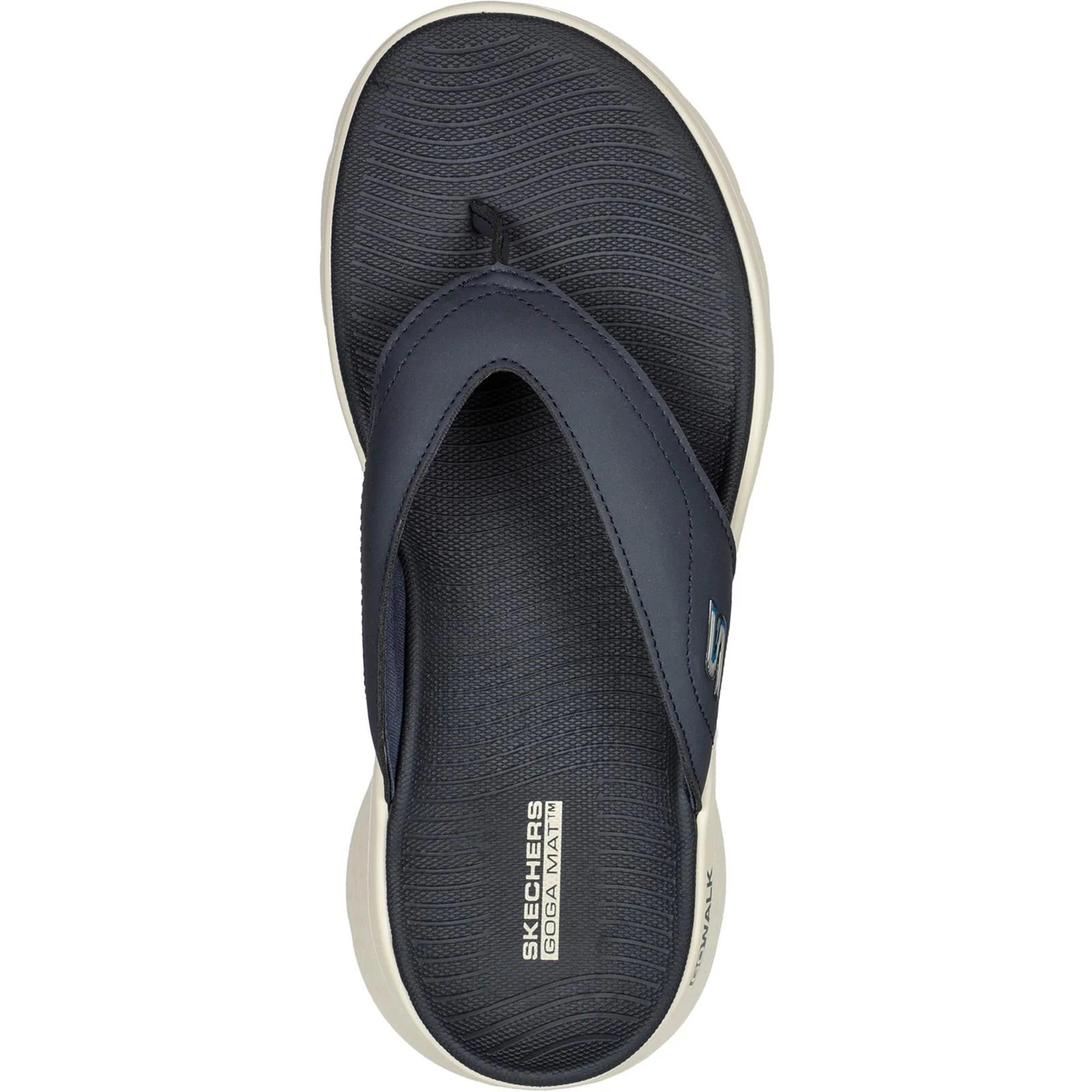 Men's Relaxed Fit Skechers 229202 Go Walk Flex Vallejo Sandals - Navy - Image 5
