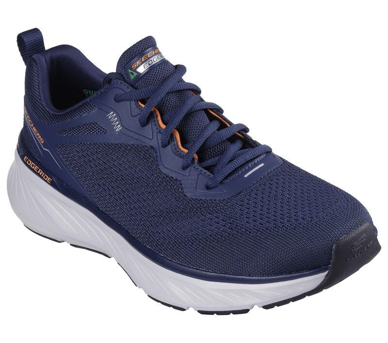 Men's Relaxed Fit Skechers 232836 Edgeride Exxo Trainers - Navy Orange - Image 3