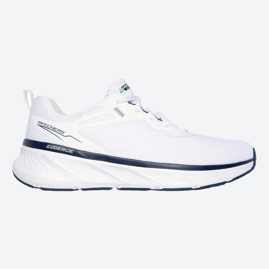 Men's Relaxed Fit Skechers 232836 Edgeride Exxo Trainers - White Navy - Image 2