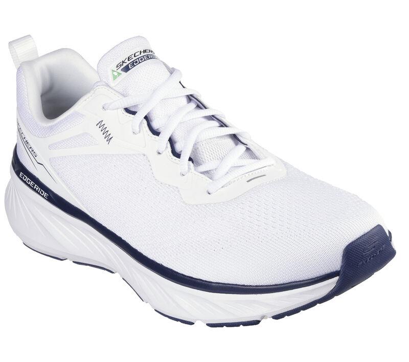 Men's Relaxed Fit Skechers 232836 Edgeride Exxo Trainers - White Navy - Image 4