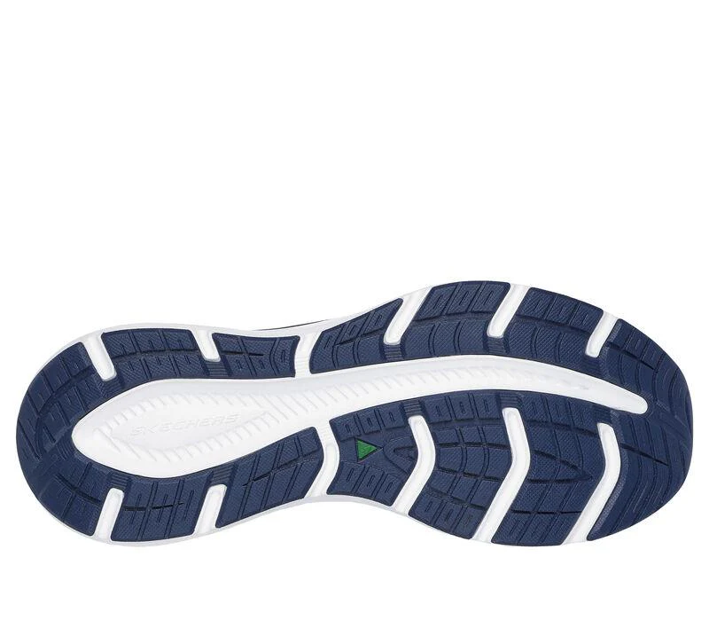 Men's Relaxed Fit Skechers 232836 Edgeride Exxo Trainers - White Navy - Image 7