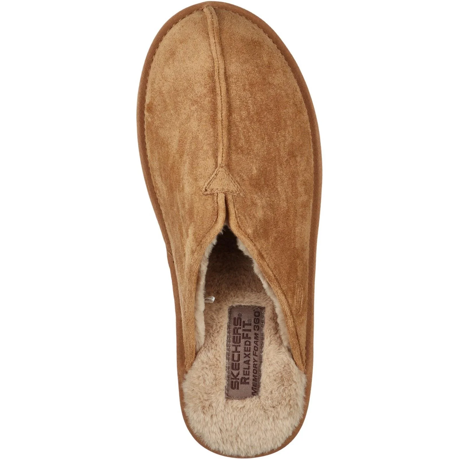 Men's Relaxed Fit Skechers 66094 Renten Palco Slippers - Tan - Image 5