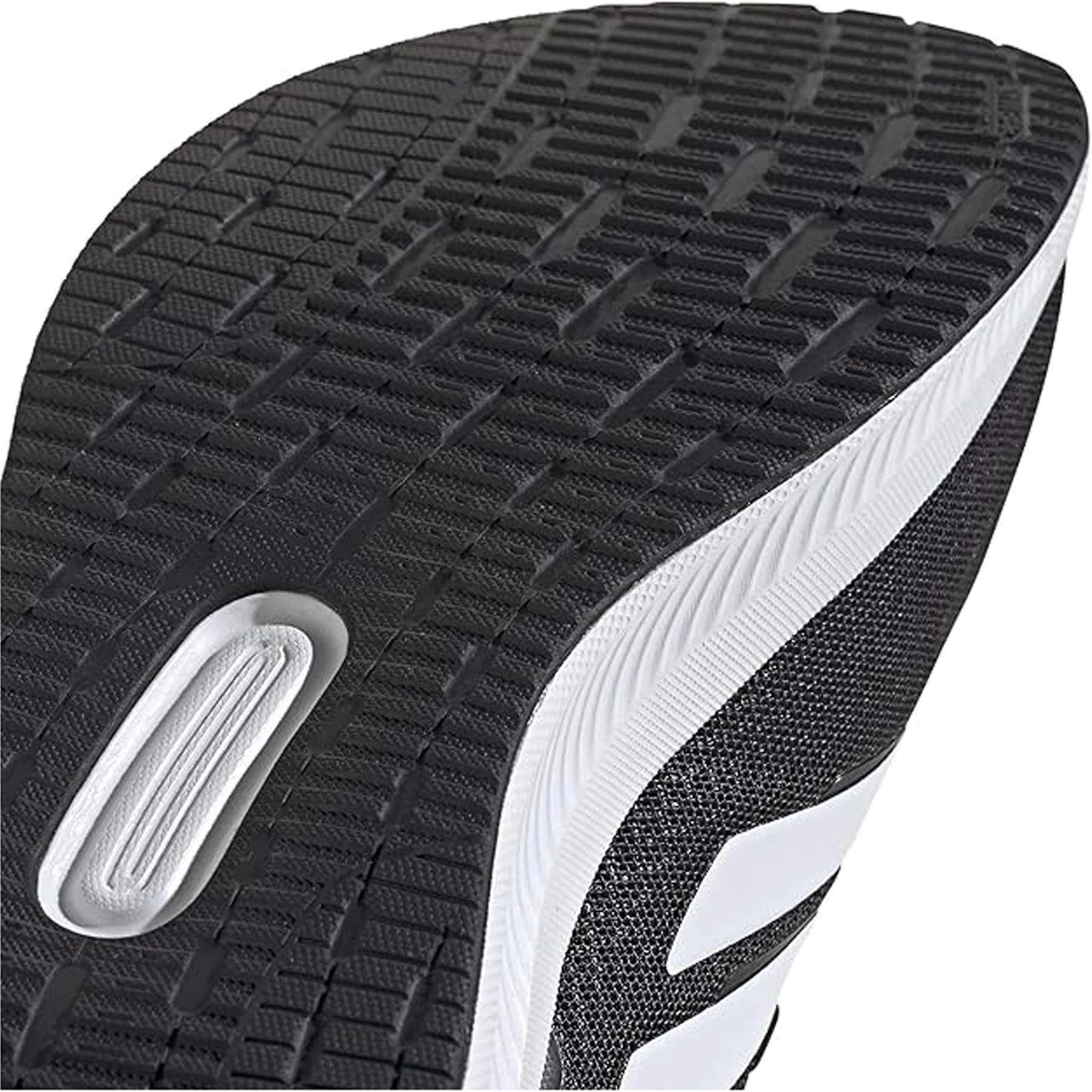 Men's Wide Fit Adidas Runfalcon 5 Walking/Running Trainers - Black/White - Image 16