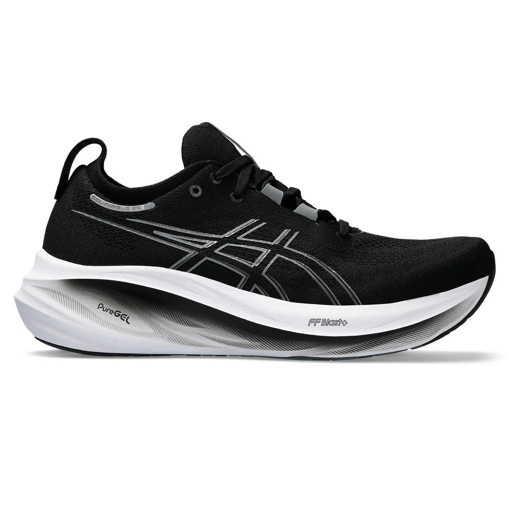 Men's Wide Fit Asics Gel Nimbus 26 Running Trainers - Image 2