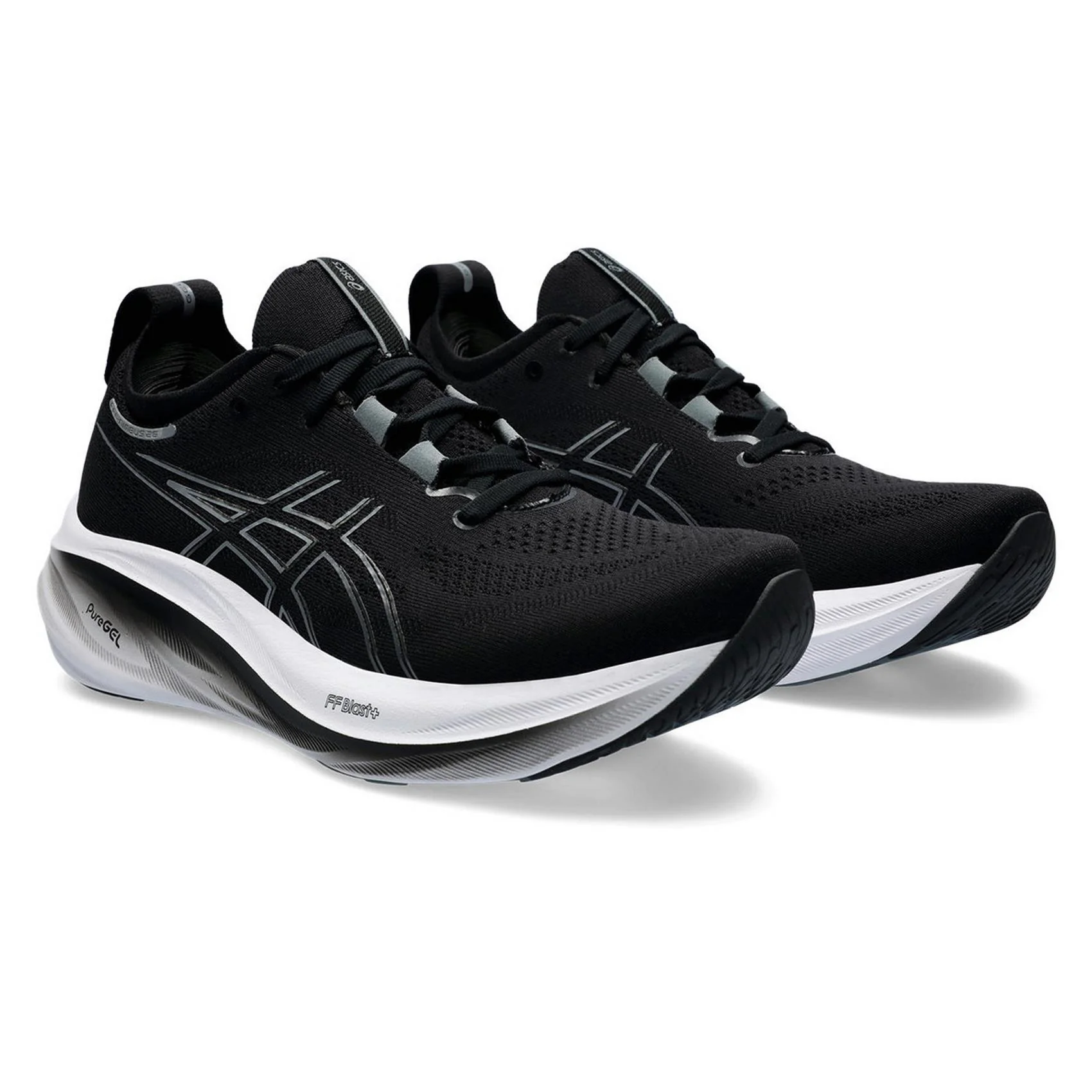 Men's Wide Fit Asics Gel Nimbus 26 Running Trainers - Image 4