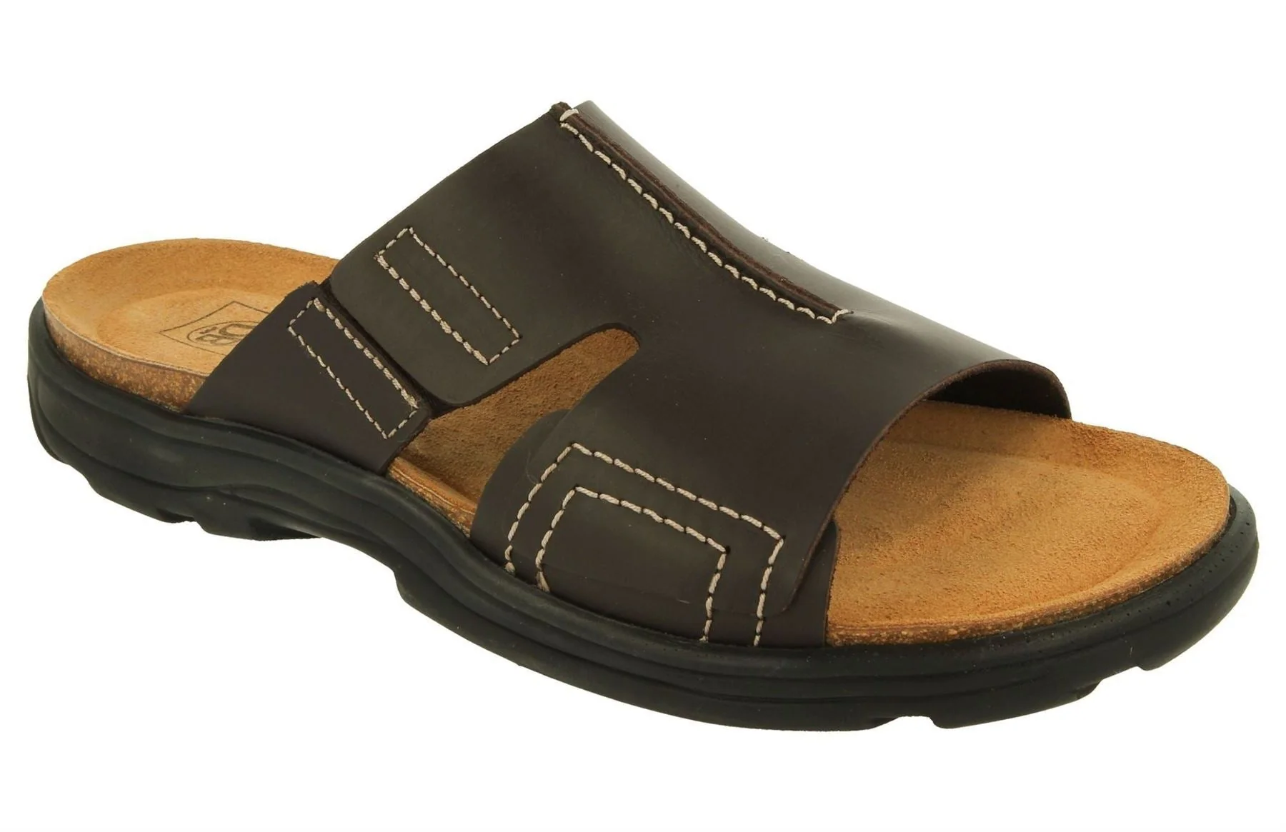 Men's Wide Fit DB Adam Mule Sandals - Image 3