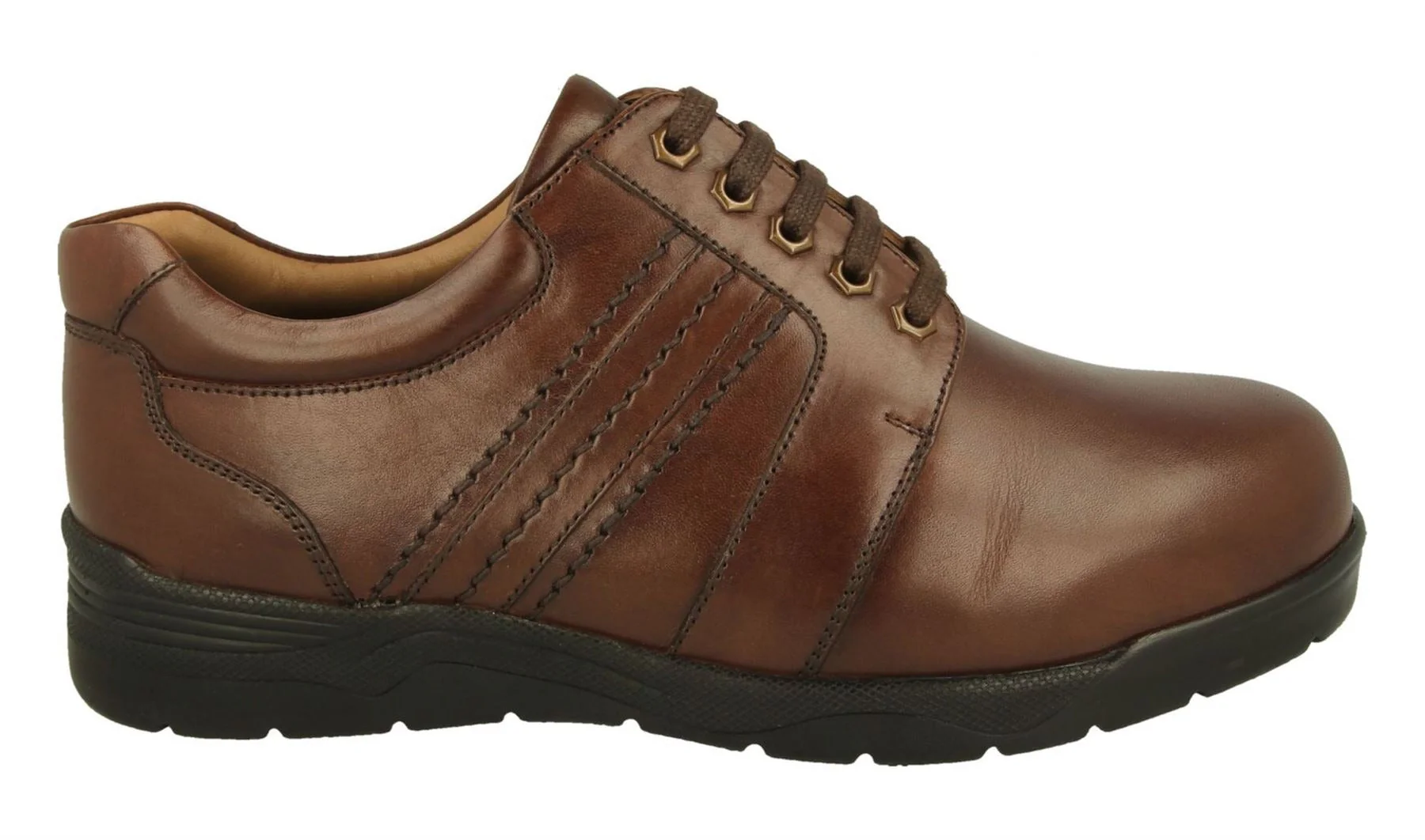 Mens Wide Fit DB Derek Shoes - Image 7