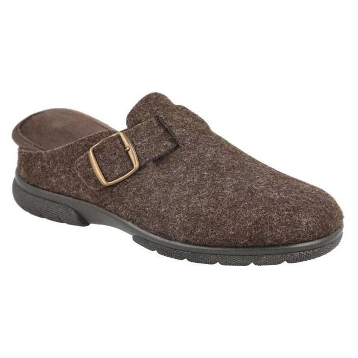 Men's Wide Fit DB Skyfall Mule Buckle Slippers - Image 11