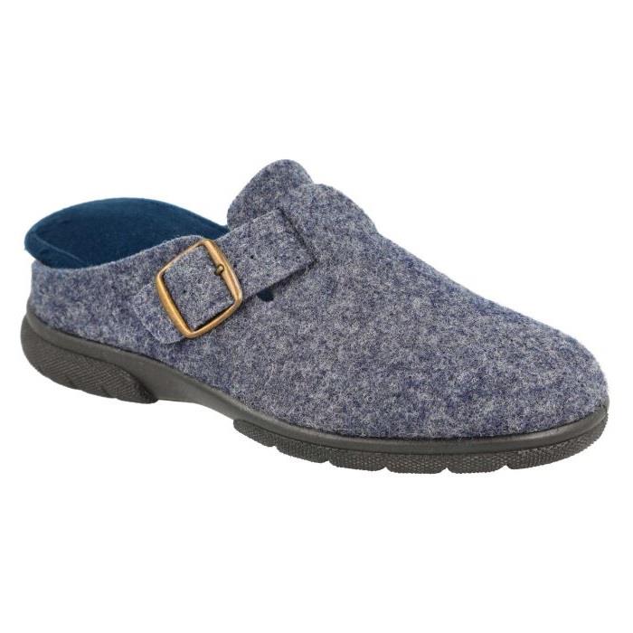 Men's Wide Fit DB Skyfall Mule Buckle Slippers - Image 5