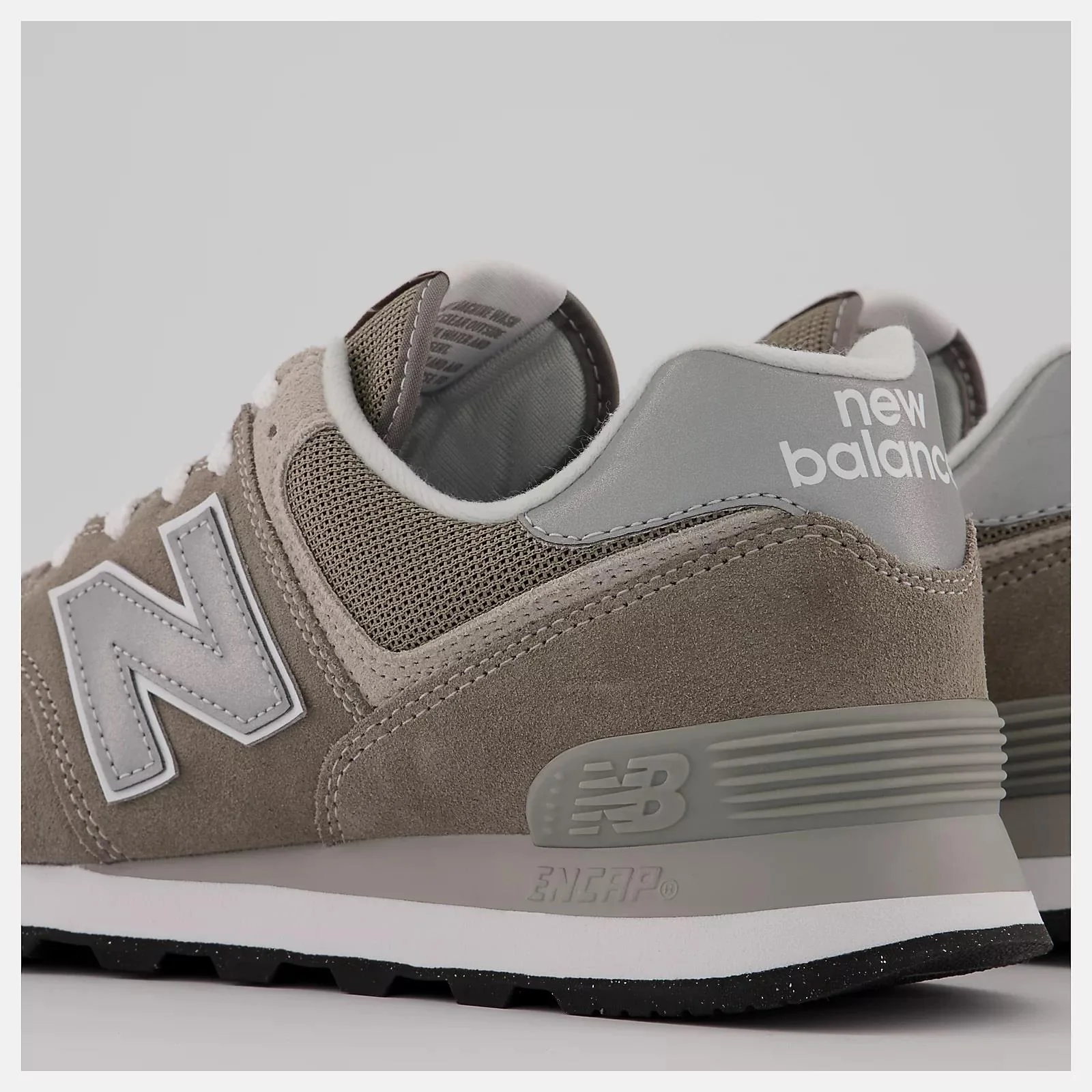 Men's Wide Fit New Balance ML574EVG Walking/Running Trainers - Exclusive - Grey ENCAP Width 4E - Image 5