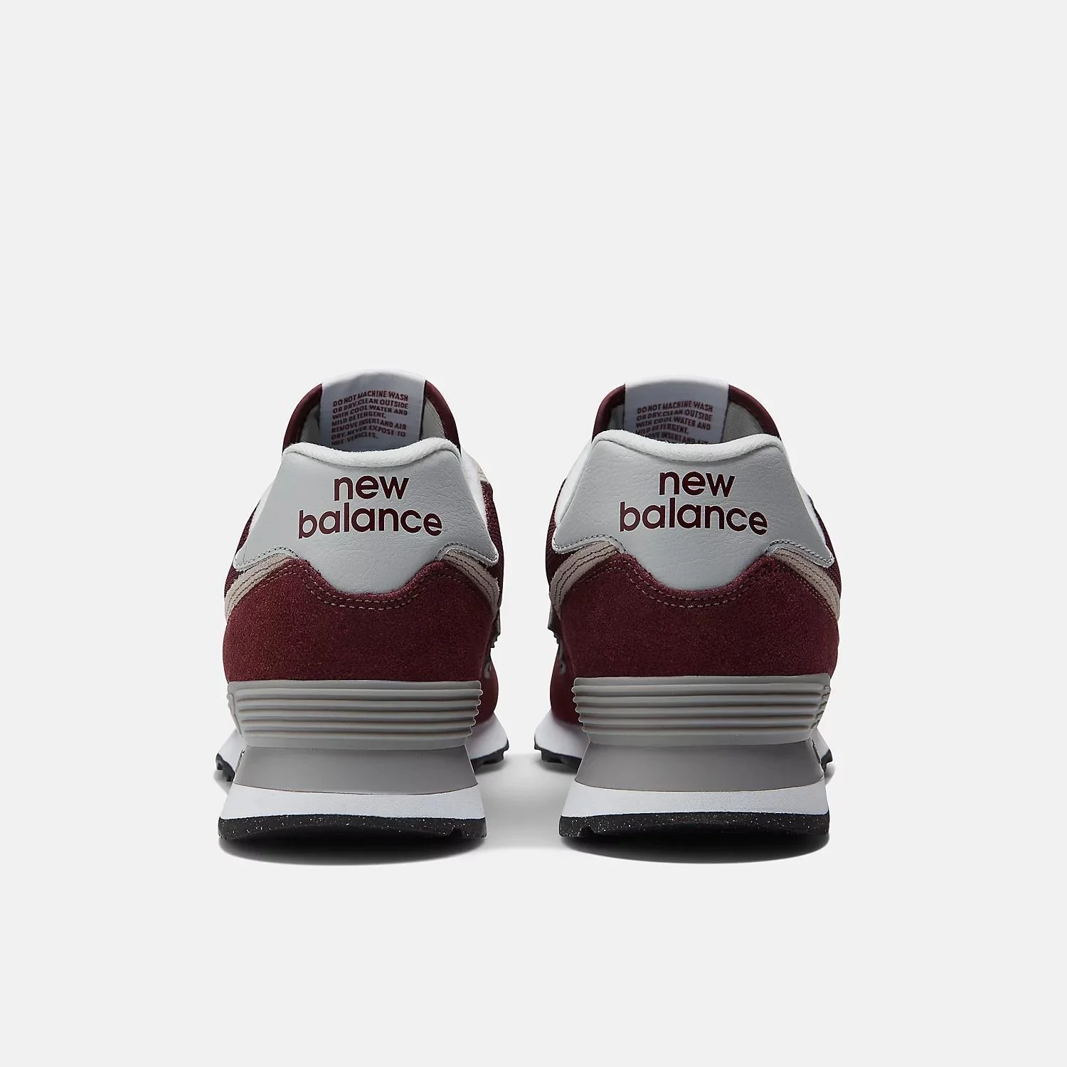 Men's Wide Fit New Balance ML574EVM Walking/Running Trainers - Exclusive - Burgundy/White ENCAP Width 4E - Image 8