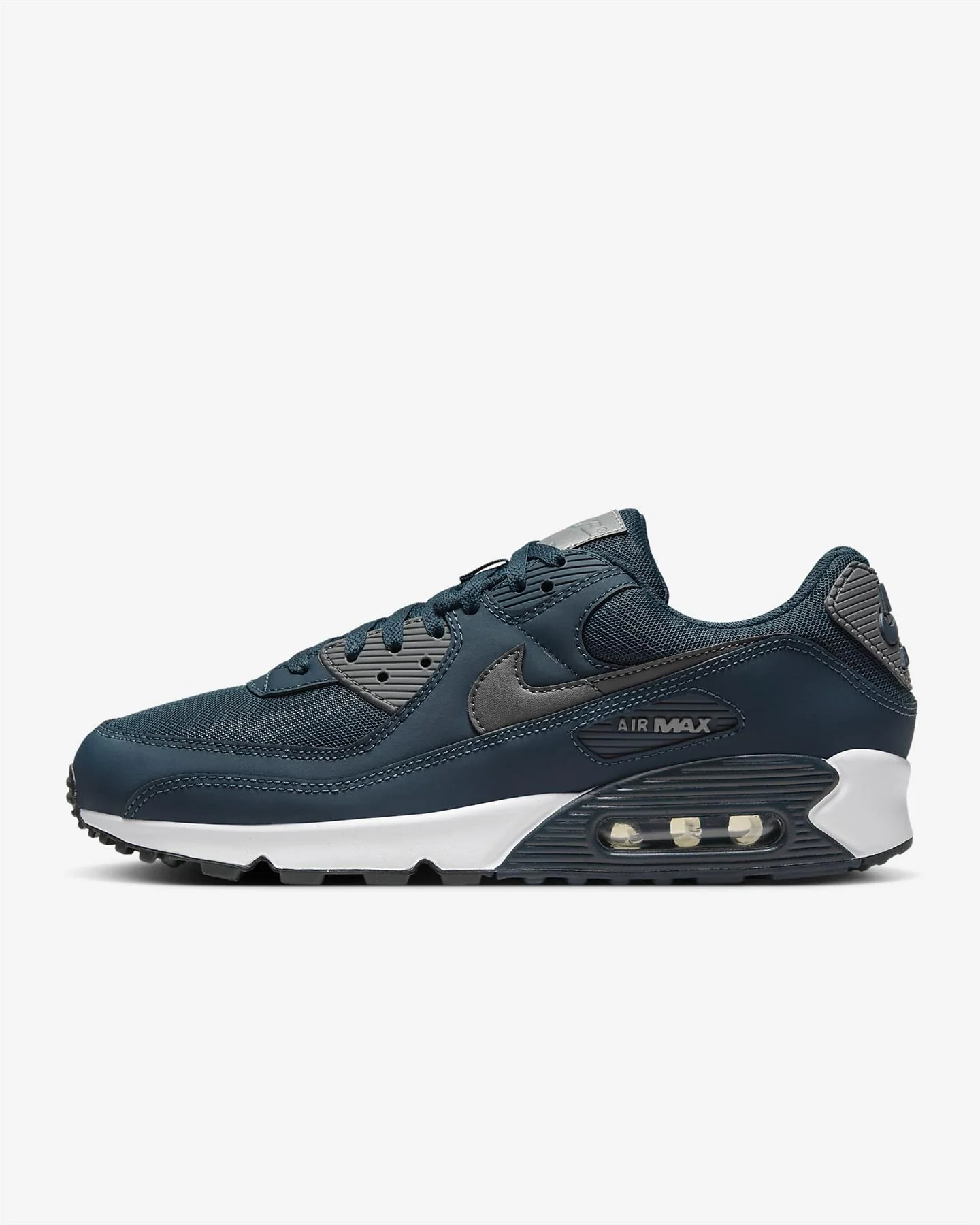 Men's Wide Fit Nike HM0625-400 Air Max 90 Trainers - Image 4