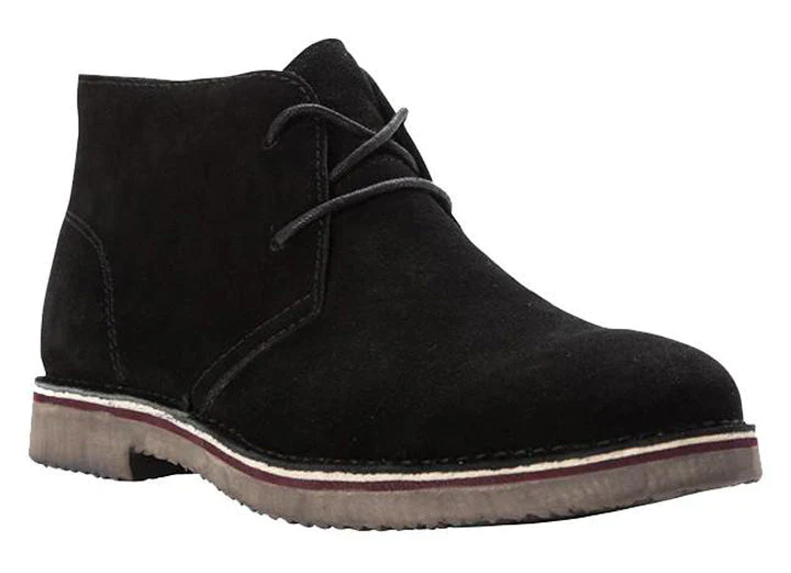 Mens Wide Fit Propet MCX012SBLK Findley Desert Boots - Image 3