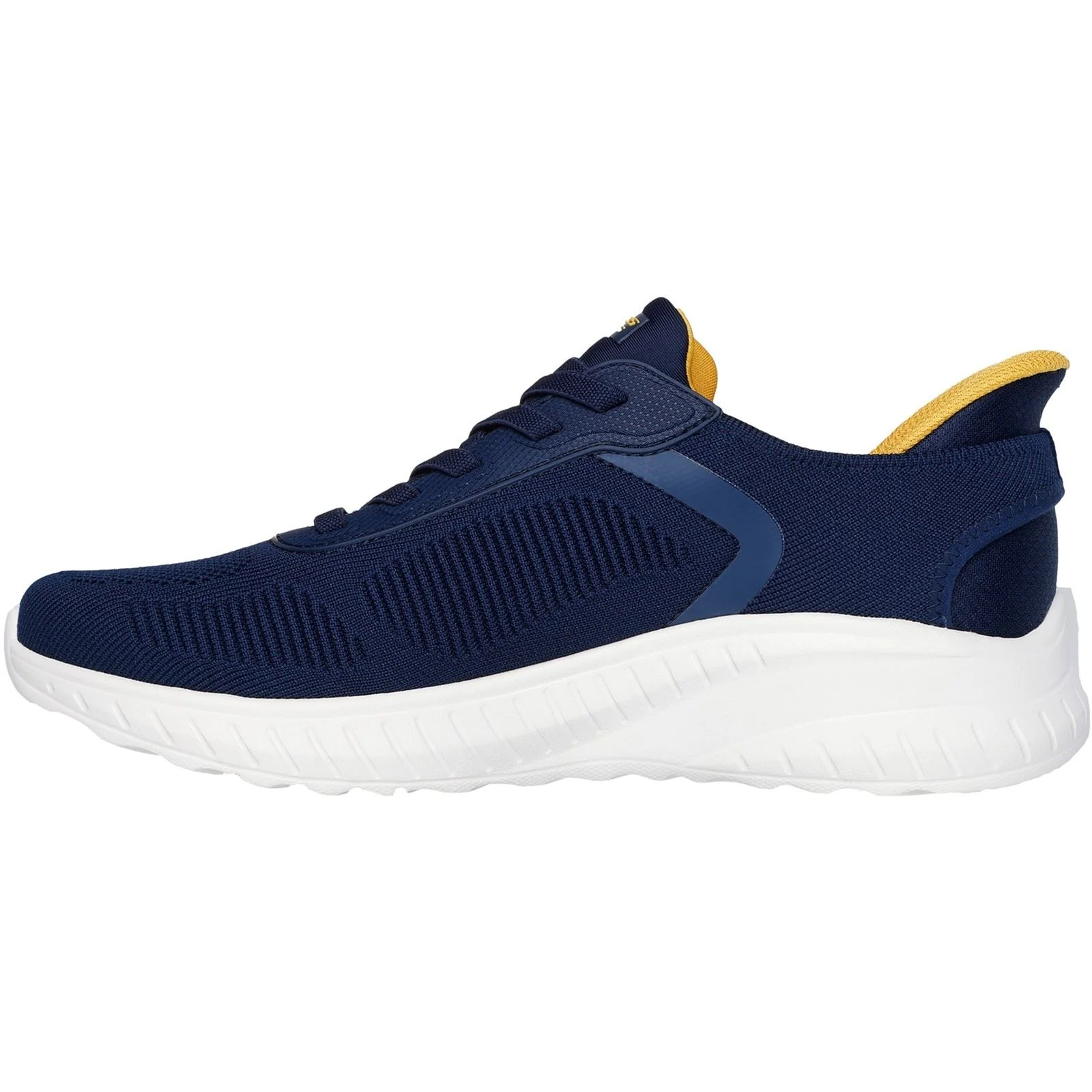 Men's Wide Fit Skechers 118312 Slip-ins Bobs Sport Squad Chaos Solid Step Trainers - Image 4