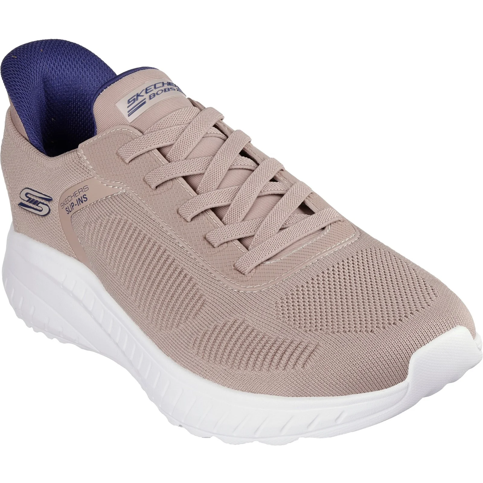 Men's Wide Fit Skechers 118312 Slip-ins Bobs Sport Squad Chaos Solid Step Trainers - Image 9