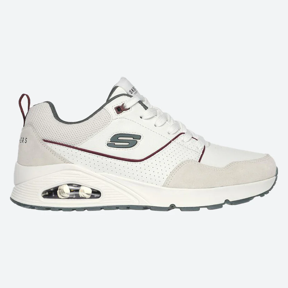 Men's Wide Fit Skechers 183020 Uno Retro One Trainers - Image 7