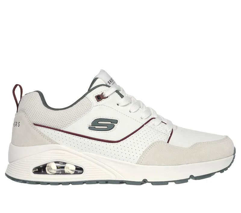 Men's Wide Fit Skechers 183020 Uno Retro One Trainers - Image 8
