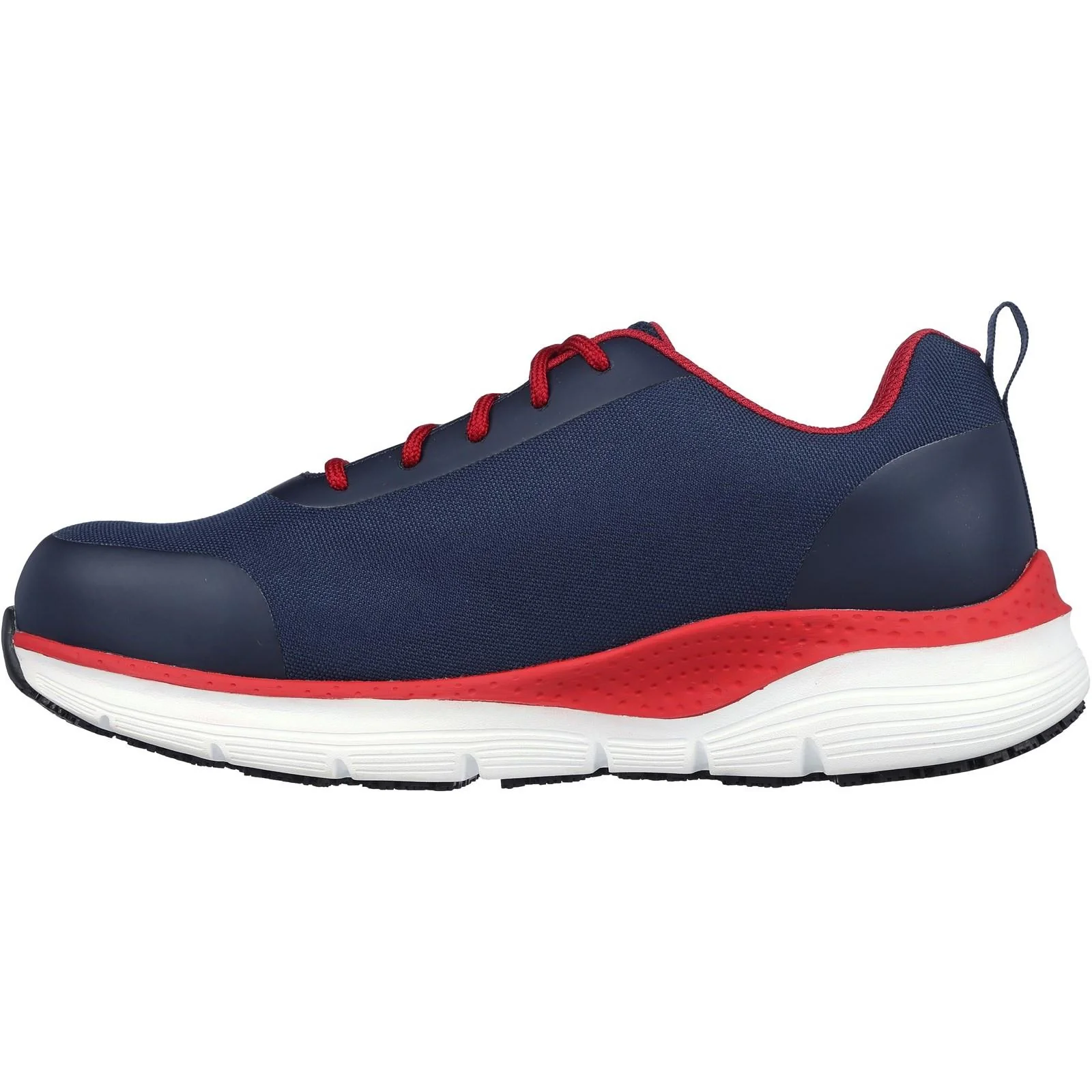 Men's Wide Fit Skechers 200086EC Arch Fit Ringstap Safety Trainers - Red/Navy - Image 4