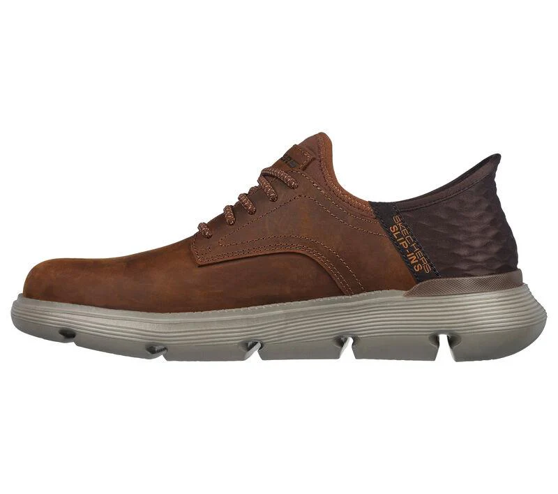 Men's Wide Fit Skechers 205046W Slip-ins Garza Gervin Trainers - Brown - Image 4