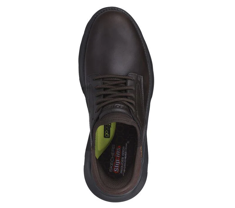 Men's Wide Fit Skechers 205046 Slip-ins Garza Gervin Trainers - Chocolate - Image 5
