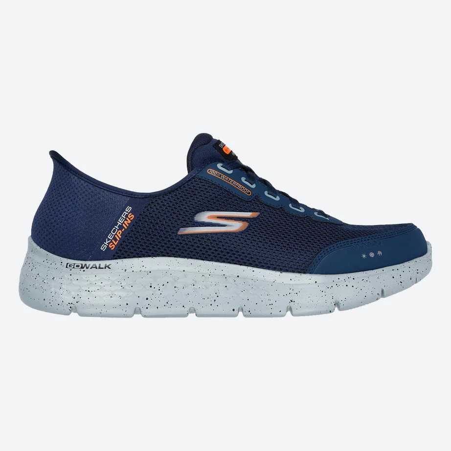 Men's Wide Fit Skechers 216330 Slip-ins Go Walk Flex 100% Waterproof Trainers - Image 5