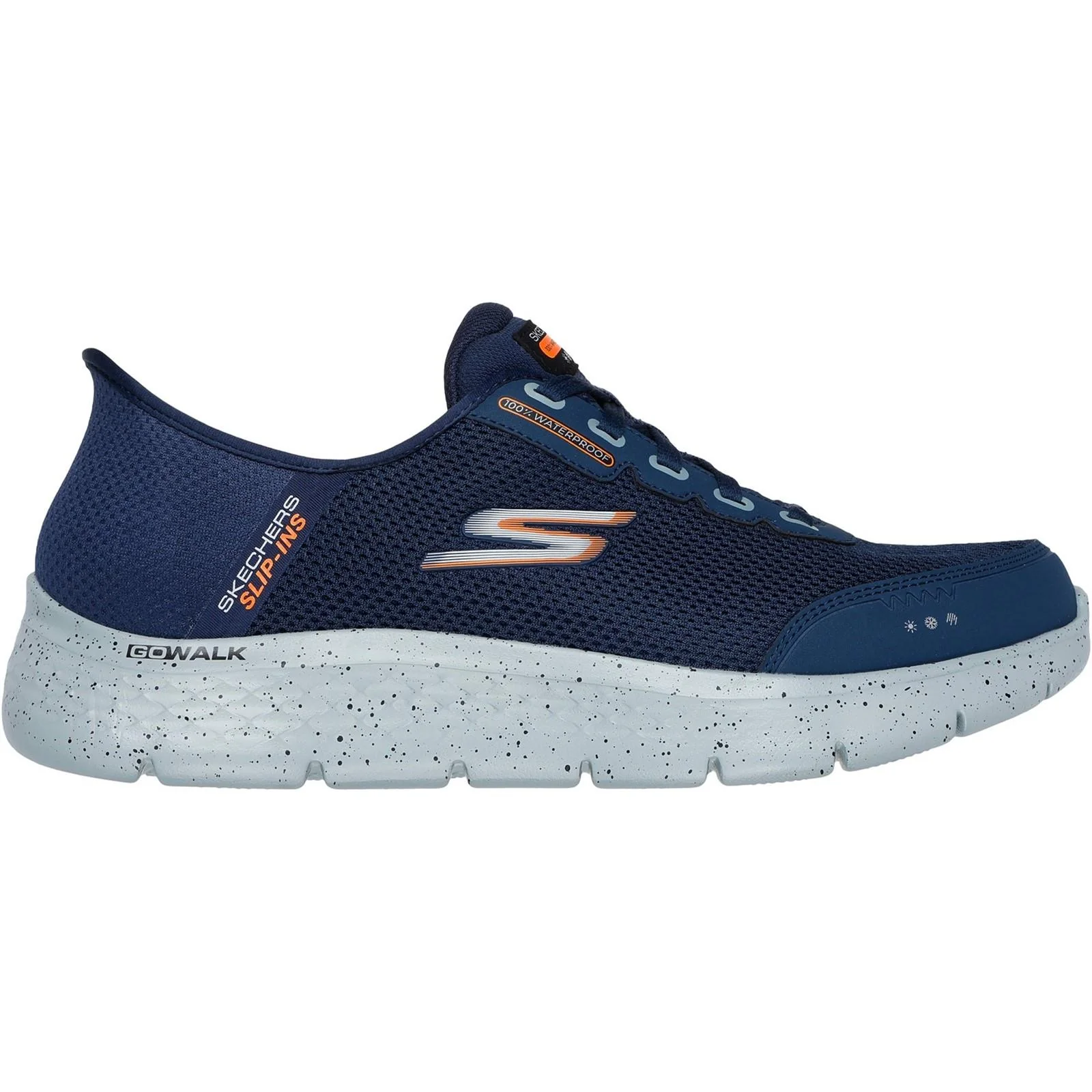 Men's Wide Fit Skechers 216330 Slip-ins Go Walk Flex 100% Waterproof Trainers - Image 6