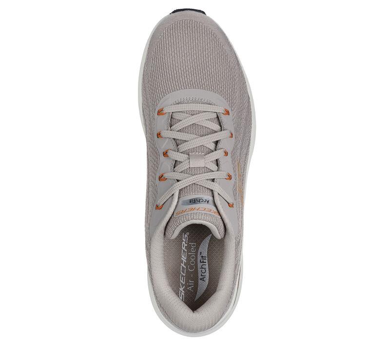 Men's Wide Fit Skechers 232701 Arch Fit 2.0 Road Wave Walking Trainers - Image 5