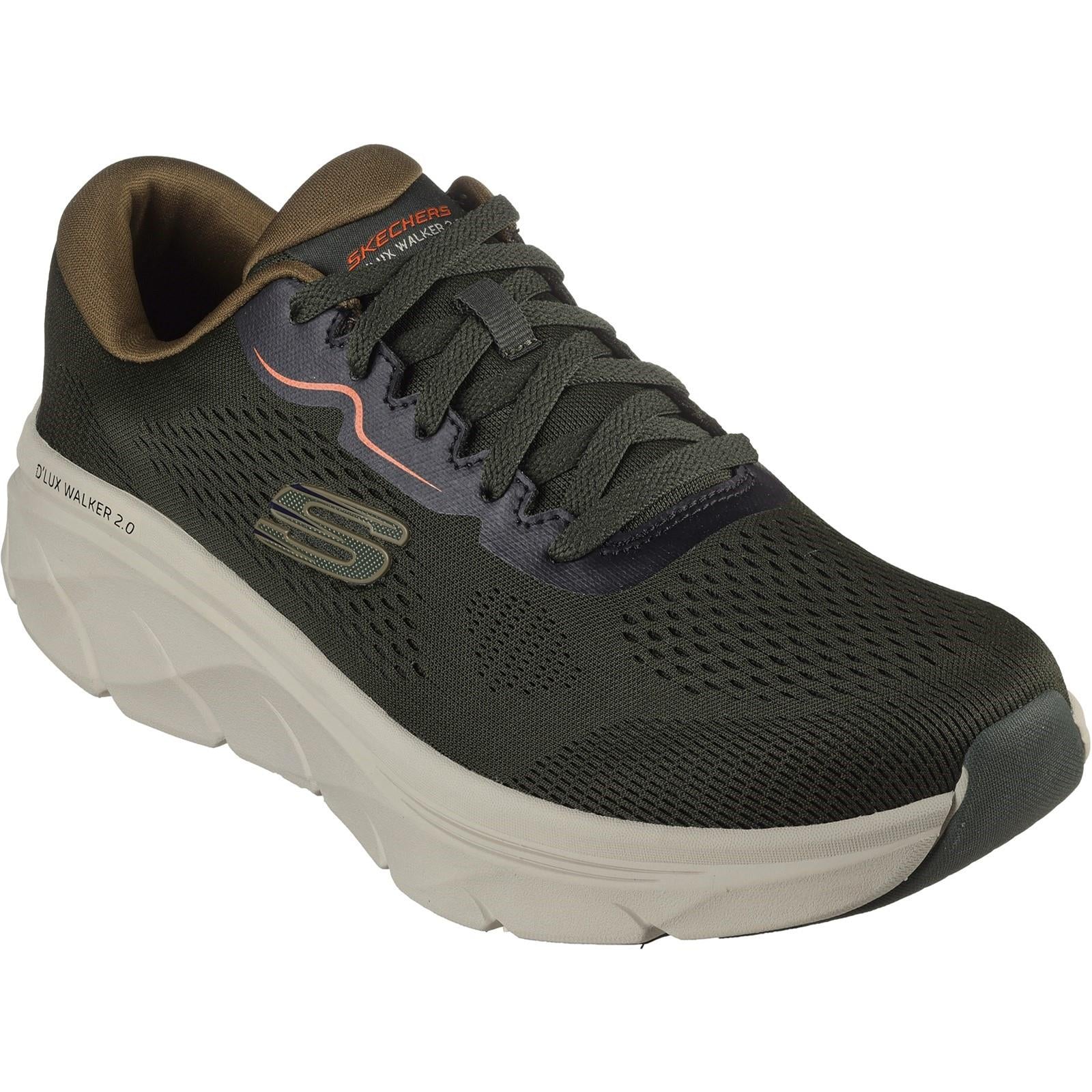 Men's Wide Fit Skechers 232714 D'lux Walker 2.0 Swave Trainers - Image 7