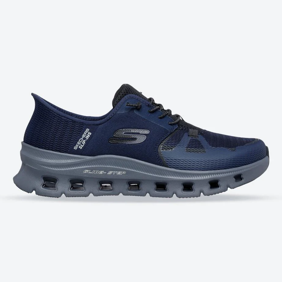 Men's Wide Fit Skechers 232930W Slip-ins Glide Step Pro Trainers - Image 7
