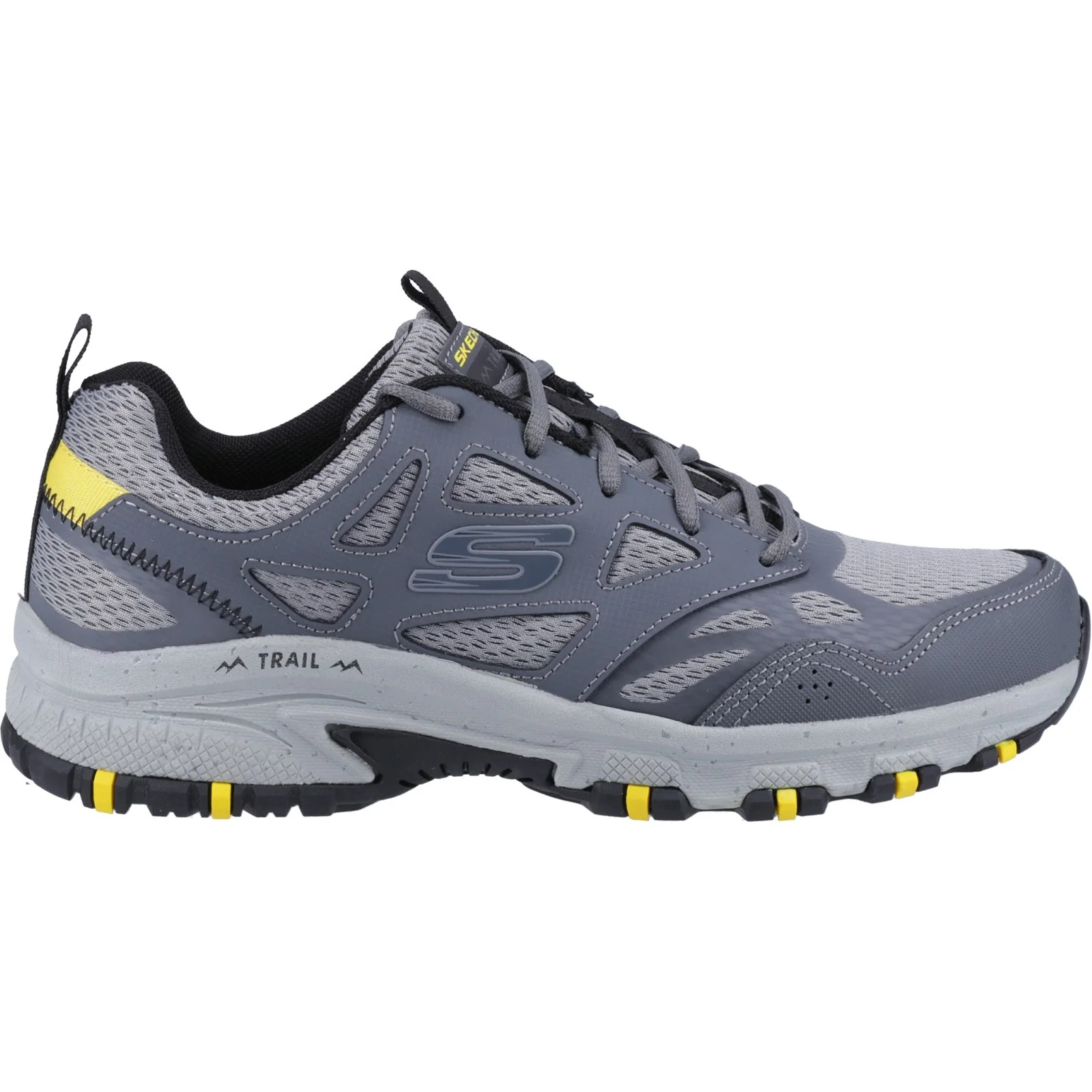 Men's Wide Fit Skechers 237265 Hillcrest outdoor trail Walking Trainers - Charcoal/Black - Image 2