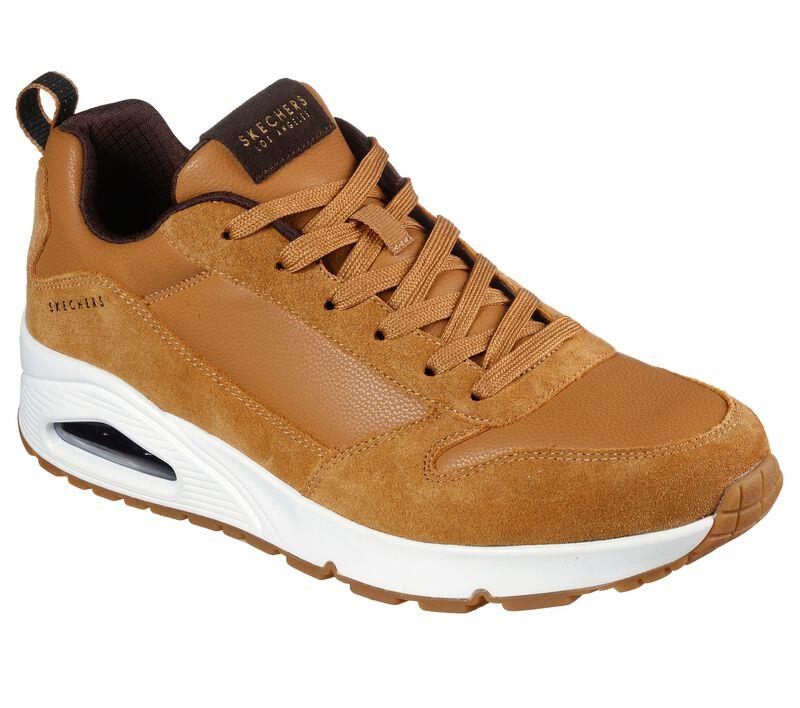 Men's Wide Fit Skechers 52468 Uno Stacre Relaxed Fit Trainers - Image 3