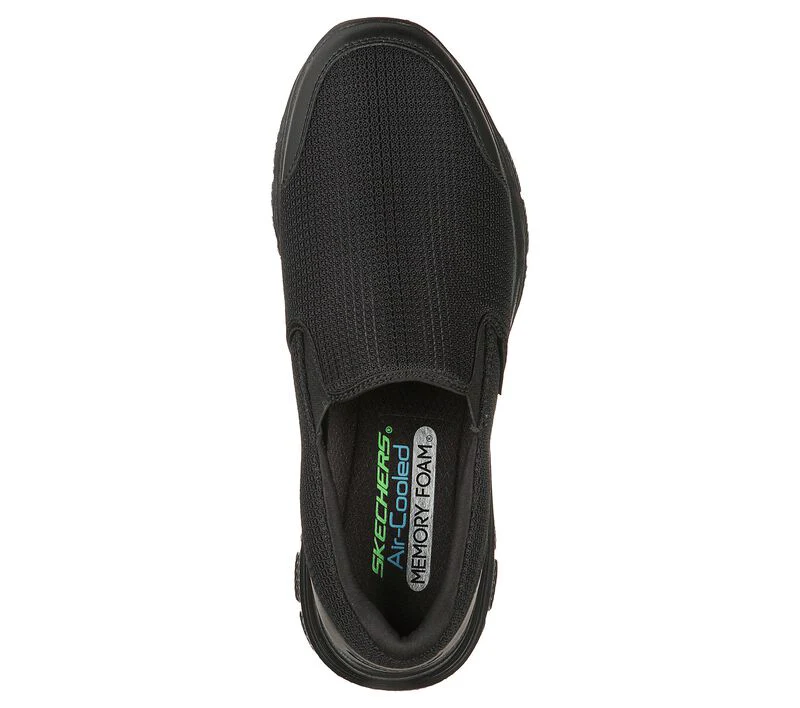 Mens Wide Fit Skechers Flex Advantage 4.0 Tuscan 232230W Black Slip Trainers - Image 5
