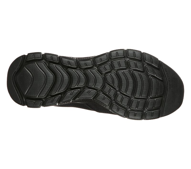 Mens Wide Fit Skechers Flex Advantage 4.0 Tuscan 232230W Black Slip Trainers - Image 6