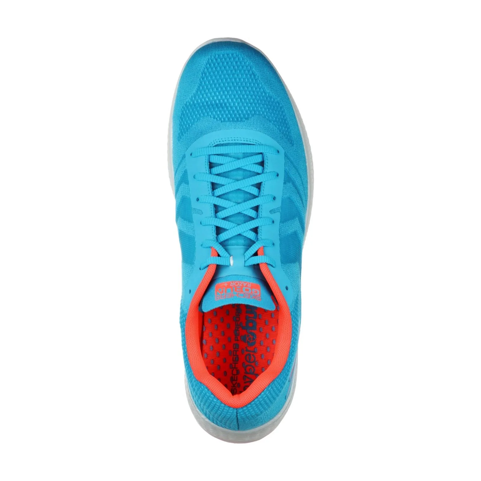 Men's Wide Fit Skechers Go Run Razor + Razor + Sports Trainers - Image 10