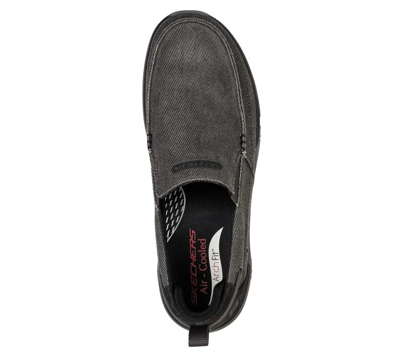 Men's Wide Fit Skechers Melo - Port Bow 204605 Arch Fit Trainers - Image 11