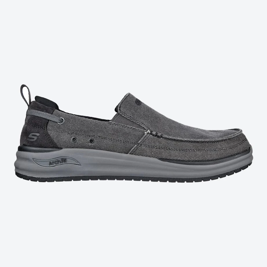 Men's Wide Fit Skechers Melo - Port Bow 204605 Arch Fit Trainers - Image 7