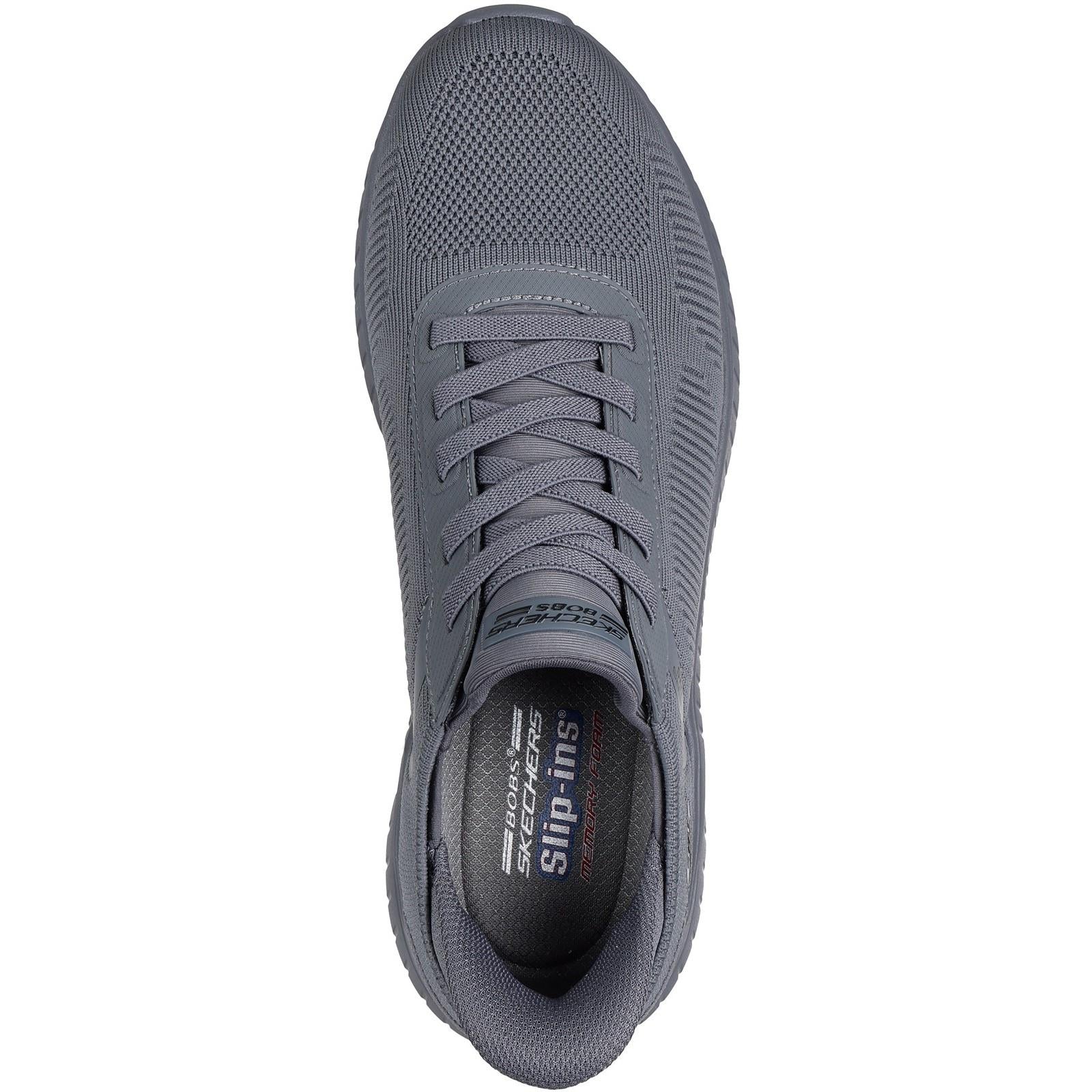 Men's Wide Fit Skechers Slip-ins 118312 Bobs Sport Squad Chaos Solid Step Trainers - Image 10