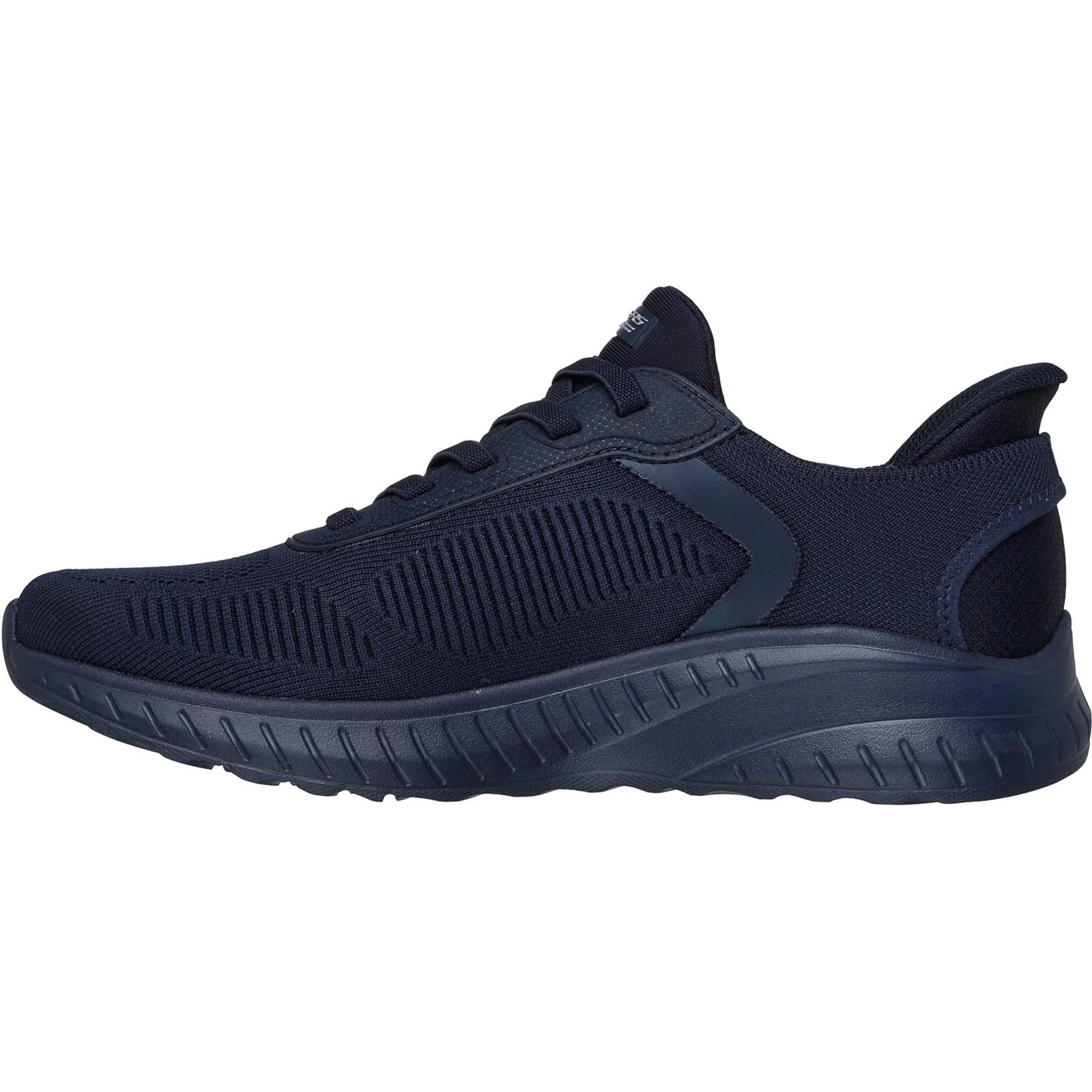 Men's Wide Fit Skechers Slip-ins 118312 Bobs Sport Squad Chaos Solid Step Trainers - Image 4
