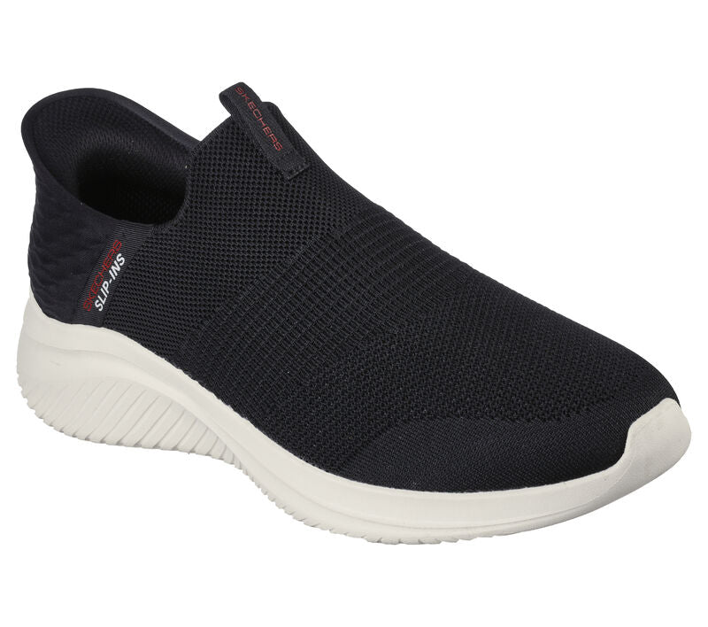 Men's Wide Fit Skechers 232450W Slip-ins Ultra Flex 3.0 - Smooth Step Trainers - Black - Image 3