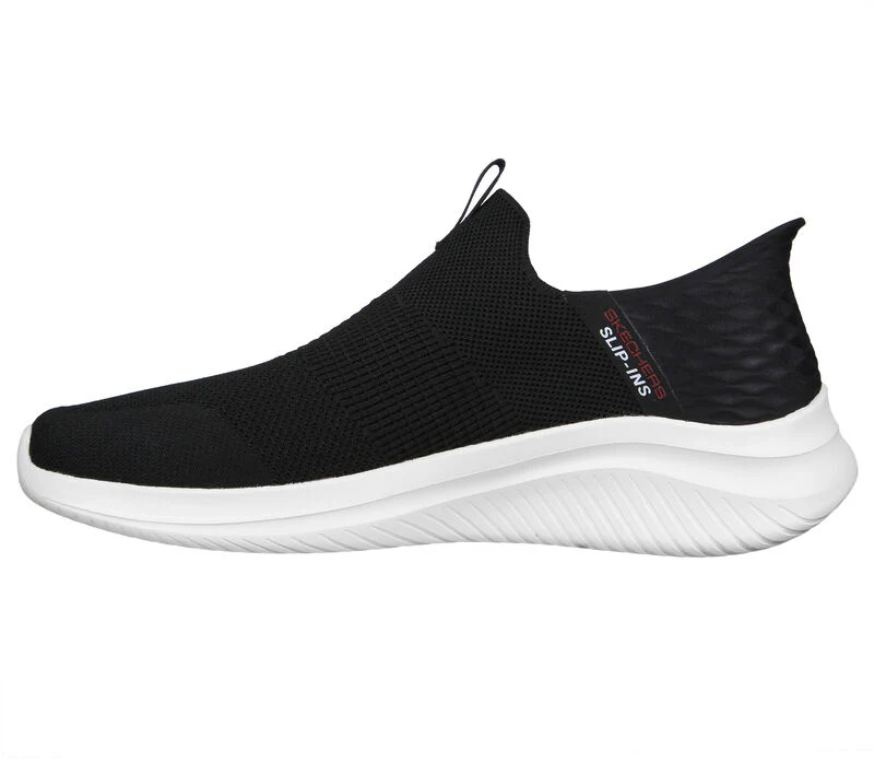 Men's Wide Fit Skechers 232450W Slip-ins Ultra Flex 3.0 - Smooth Step Trainers - Black - Image 4