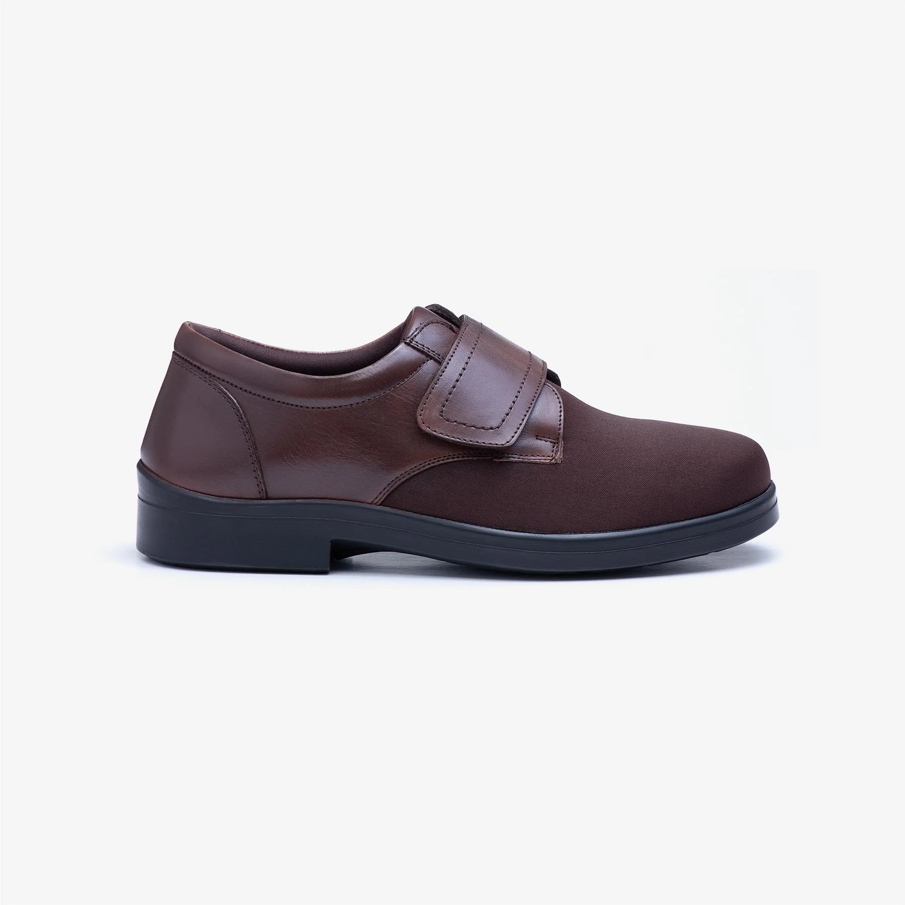 Mens Wide Fit Tredd Well Benjamin Velcro Soft Stretch Shoes - Image 12