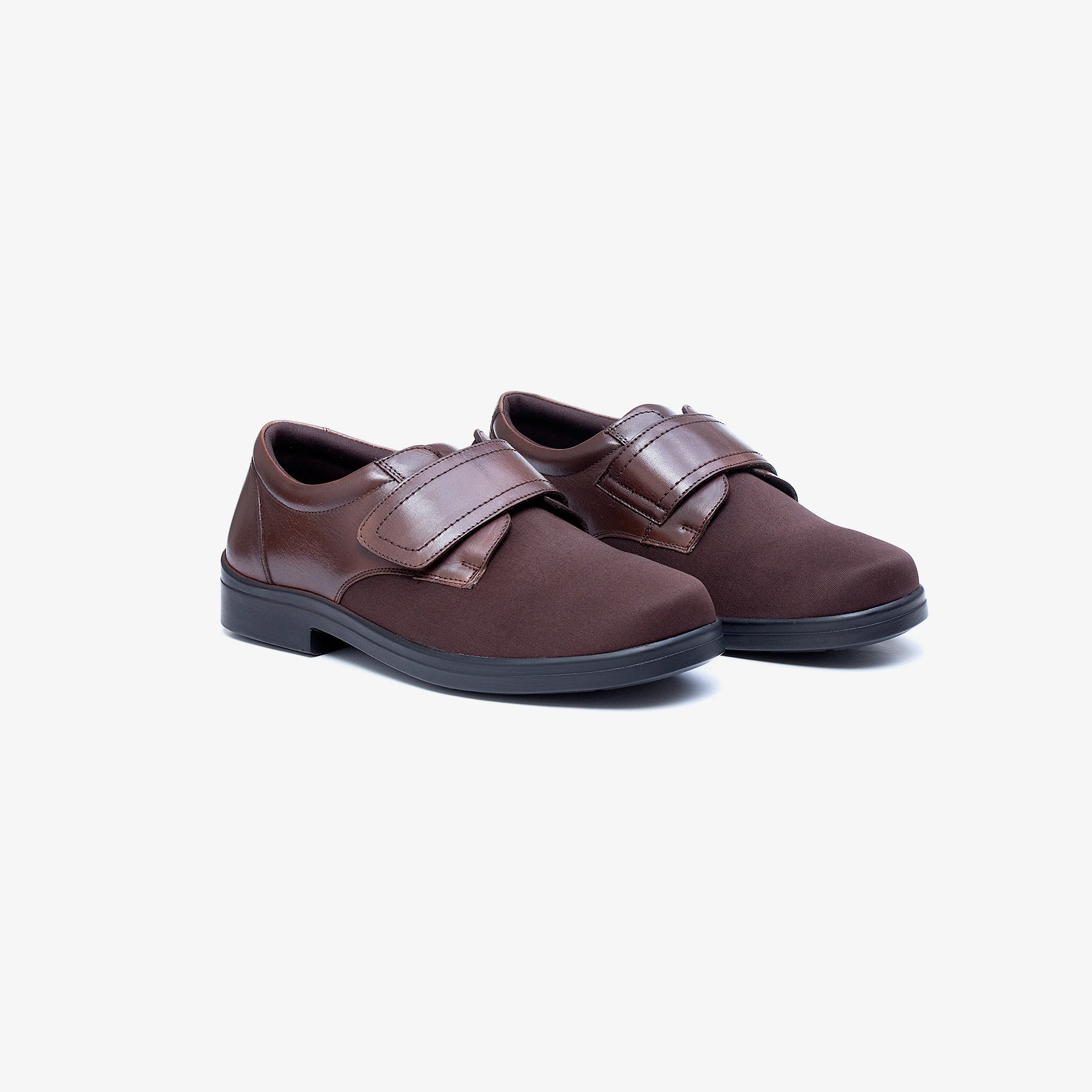 Mens Wide Fit Tredd Well Benjamin Velcro Soft Stretch Shoes - Image 18